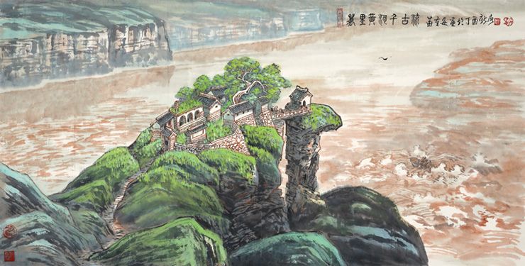 苗重安作品《万里黄河千古流》